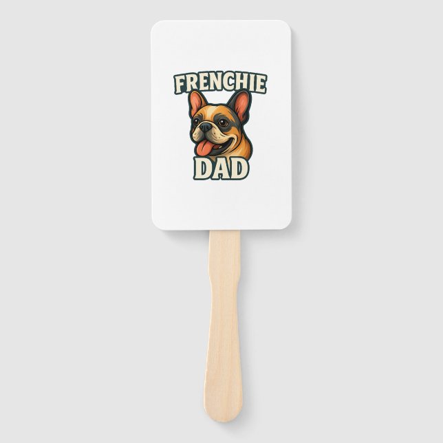Leque Bulldog Francês com PAI FRANCÊSTexto para amante d (Frente)