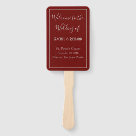 Leque Burgundy do Programa Casamento Delicioso