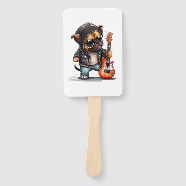 Leque Cachorro Roll Rock Puppy (Três) (Frente)