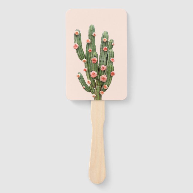 Leque Cactus e Rosas (Frente)