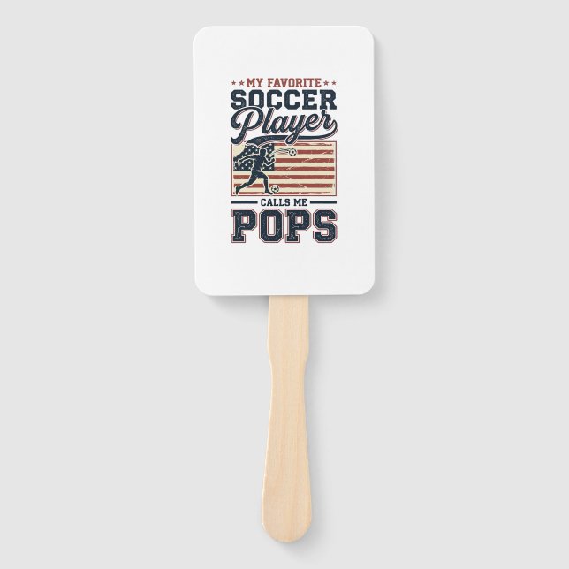 Leque Camisa engraçada de futebol com design de gravura  (Frente)