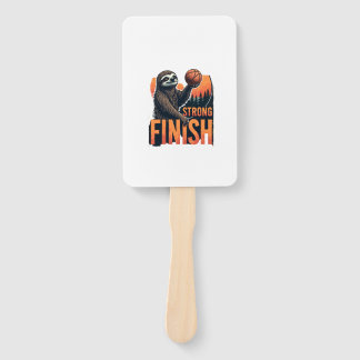 Leque Camiseta de Basquete de Preguiça Vintage Engraçado