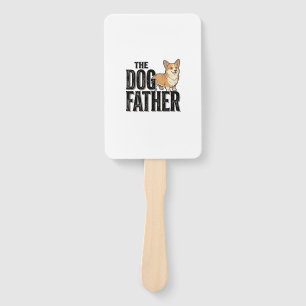 Leque Camiseta De Gravura Vintage Dogfather Corgi Engraç