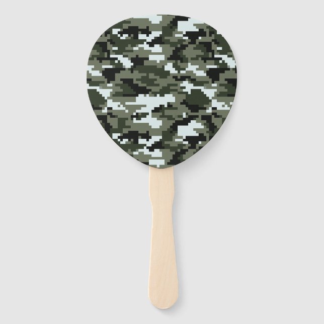 Leque Camuflagem urbana digital de 8 bits/Camo (Frente)