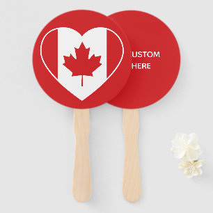 Leque Canada Love Custom Text Wans