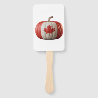 Leque Canadian Flag Pumpkin Maple Leaf Thanksgiving Over