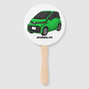 Leque Carro verde e fino