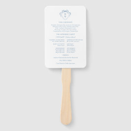 Leque Cartões Detalhados De Casamento Azul Desenhados À