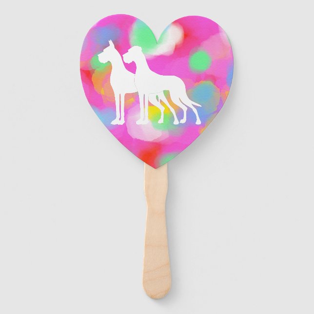 Leque Casal de Great Dane (Frente)
