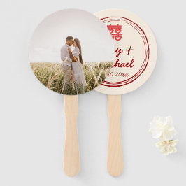 Leque Casal foto do logotipo da dupla felicidade do casa