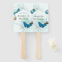 Casamento De Borboleta Pintada De Chic Teal Blue O