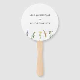 Leque Casamento de Flor Floral de Boho Russo Simples