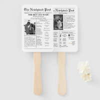 Casamento de jornal com script casual salvar data