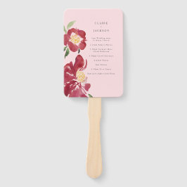 Leque Casamento de Peões Vermelhos