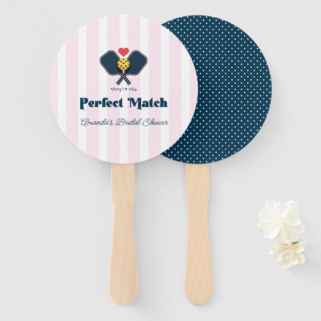 Leque Casamento de Pickleball Esportivo Chuva de Present (Frente e Verso)