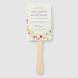 Leque Casamento de Wreath com Orquídeas Selvagens Rosa P