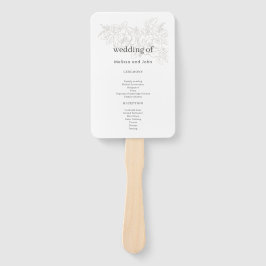 Leque Casamento elegante do Canto Flor