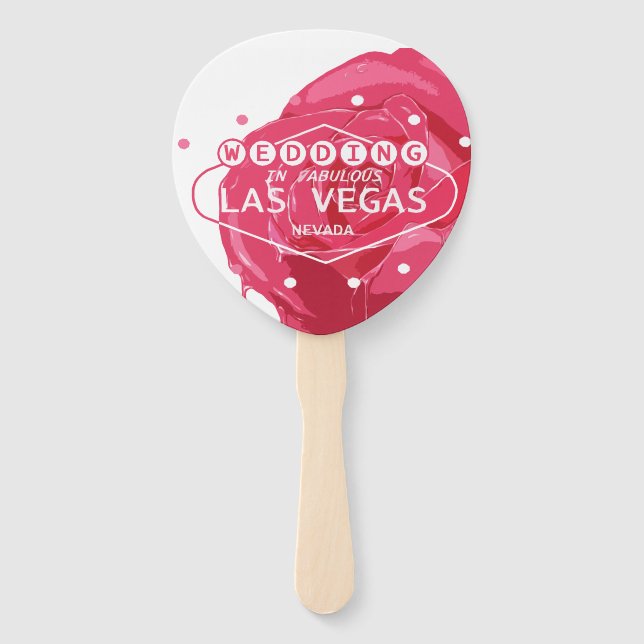 Leque Casamento em Las Vegas Conjunto de Ventiladores (Frente)