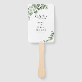 Leque Casamento Eucalyptus Rustic Greenery