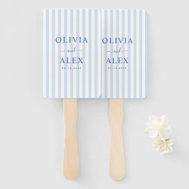 Leque Casamento Francês Azul Minimalista e Chic Personal