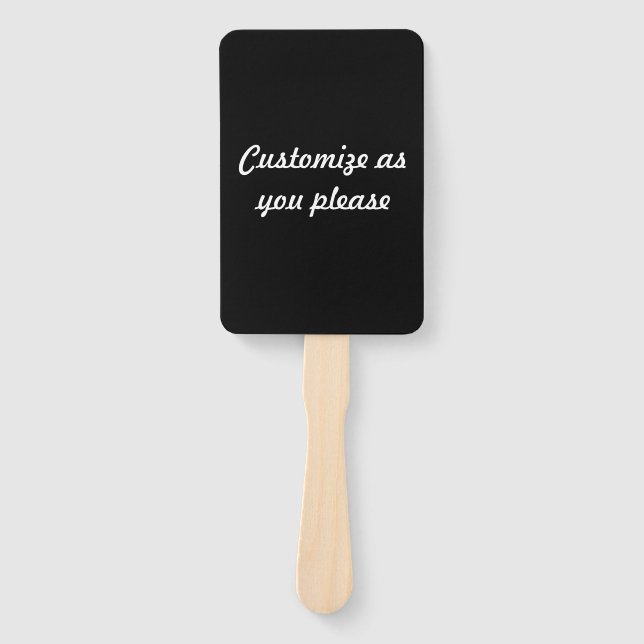 Leque Casamento Insano Preto (O Preto Mais Escuro) (Frente)