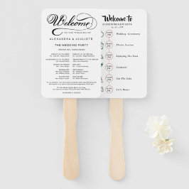 Leque Casamento Itinerário Coquetel - Casamento Icon Bem