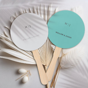 Leque Casamento minimalista elegante