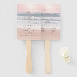 Leque Casamento na Praia ao Pôr do Sol