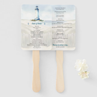 Leque Casamento na Praia com Aquarela, Casamento no Lito