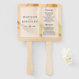 Leque Casamento 💡 Óleo Coral Moderno