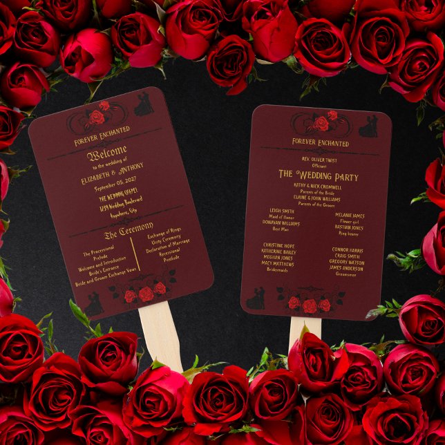 Leque Casamento Personalizado Elegantemente (Criador carregado)