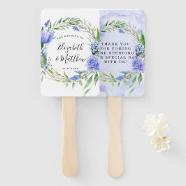 Leque Casamento Púrpura Azul Tulipa Hyacinth Peony