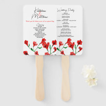 Casamento Red Floral Watercolor