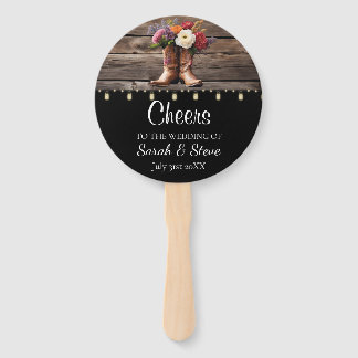 Leque Casamento Russo Floral de Botas do Oeste