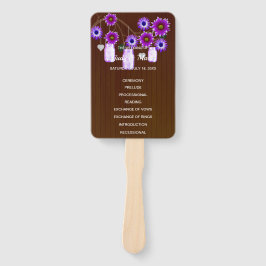 Leque Casamento Rústico Roxo Roxo Roxo