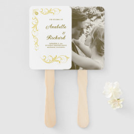 Leque Casamento Victoriano Elegante