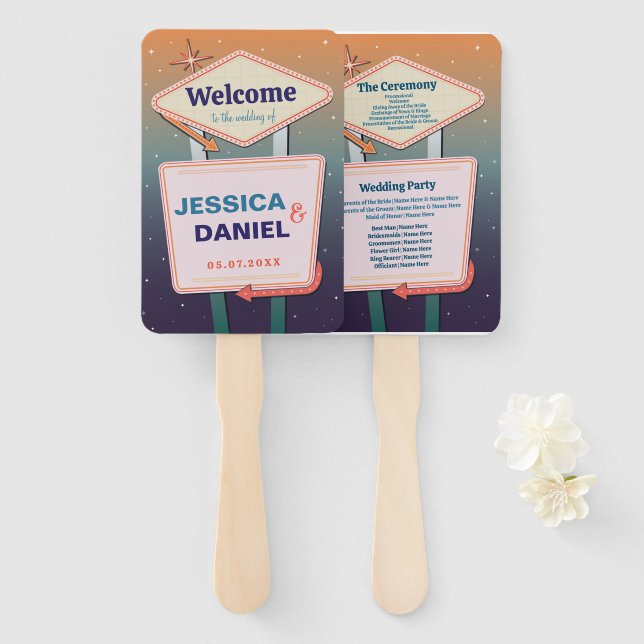 Leque Casino do Programa Fan Las Vegas (Frente e Verso)