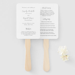 Leque Cassidy Traditional Elegant Wedding Program