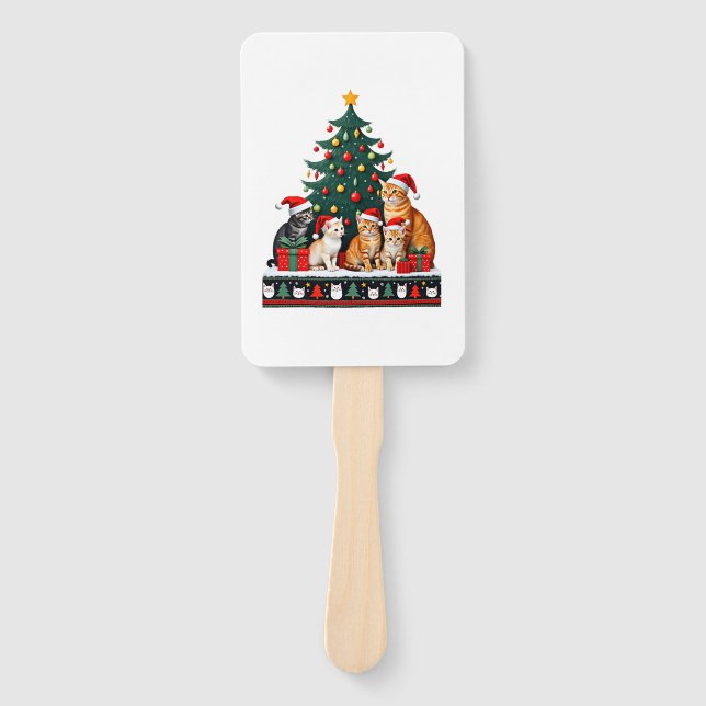 Leque Cat Christmas Funny Ugly Women Men Merry Gift (5) (Frente)