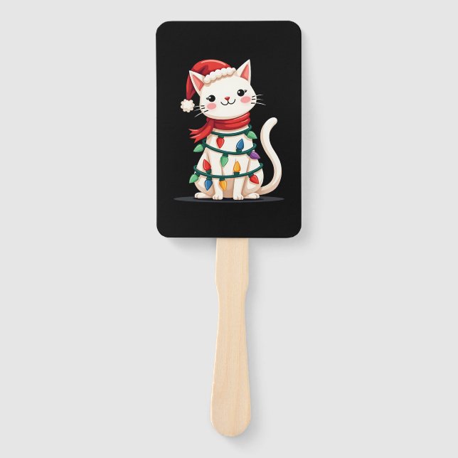 Leque Cat Christmas Tree Christmas (1) (Frente)