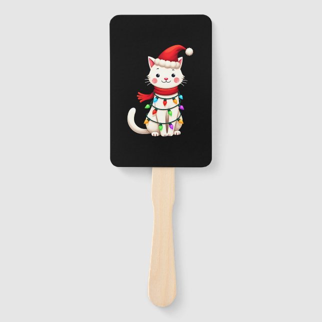 Leque Cat Christmas Tree Christmas (2) (Frente)