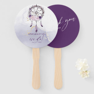 Leque Catador Russo de Sonho Floral Roxo-Profundo
