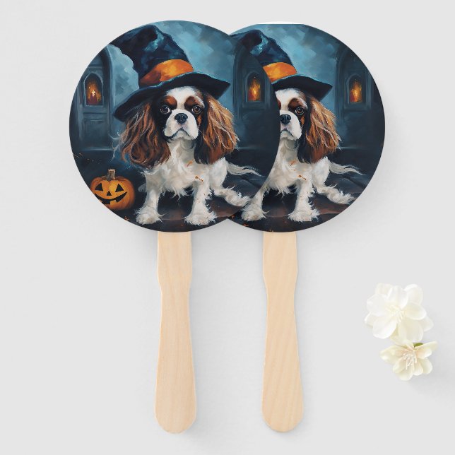 Leque Cavalier King Pumpkins Halloween Scary (Frente e Verso)