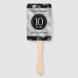 Leque Celebração do Aniversário de Casamento de 10 Tin