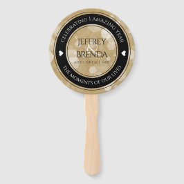 Leque Celebração do Aniversário de Casamento de Papéis E