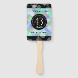 Leque Celebração do Aniversário de Casamento Opal Elegan