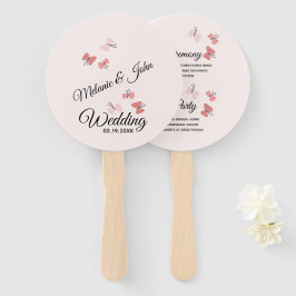 Leque Cerimônia de Casamento no Jardim das Borboletas Ro
