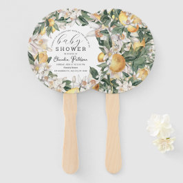 Leque Chá de fraldas Amarelo Citrus Lemon Floral Waterco