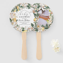 Leque Chá de fraldas Amarelo Citrus Lemon Floral Waterco