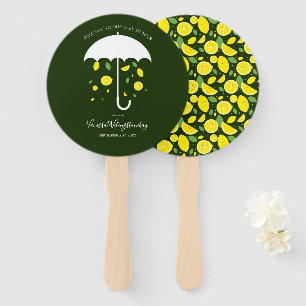 Leque Chá de fraldas de desenho verde dos Umbrella Lemo